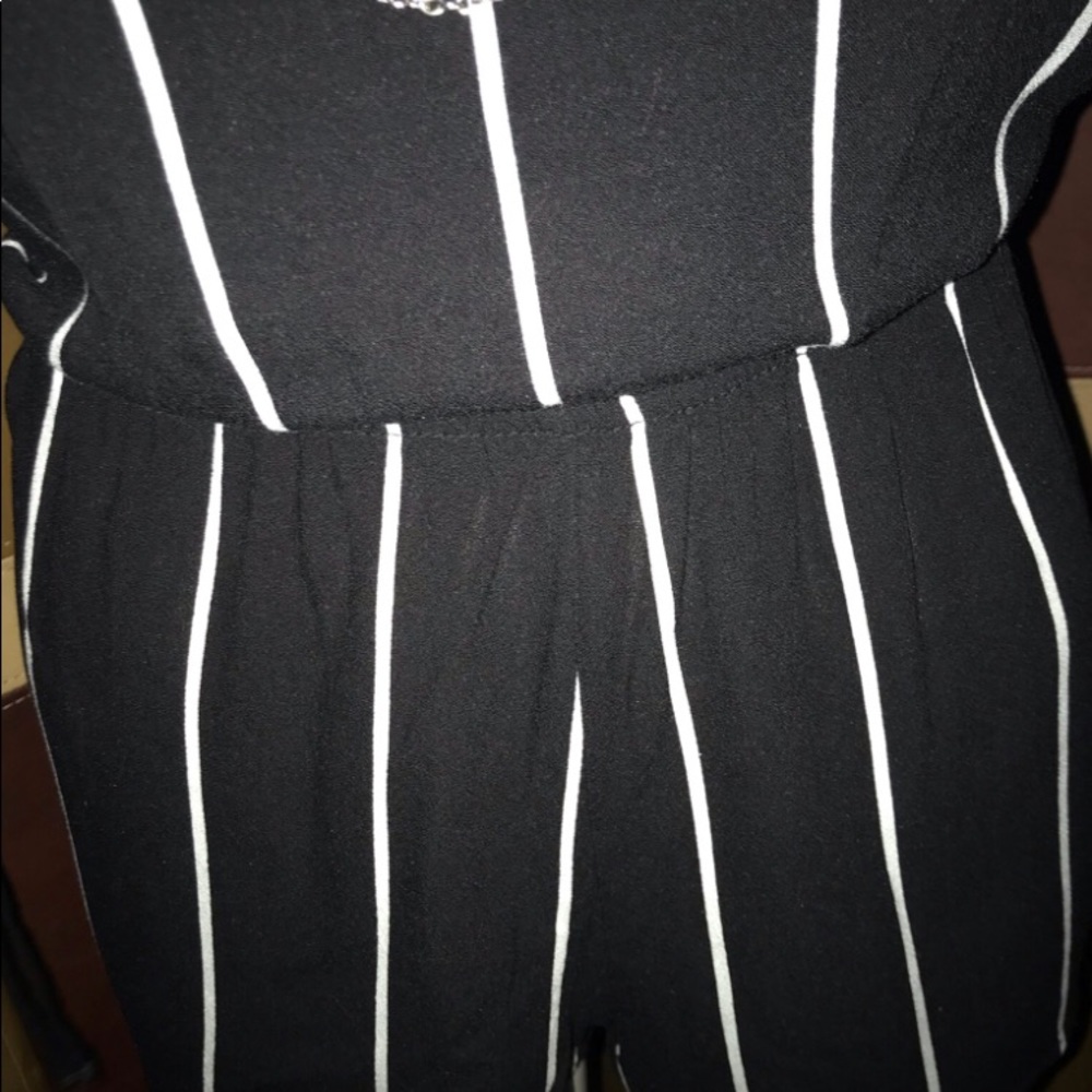 Kendall and Kylie black & white striped romper - Picture 3 of 5